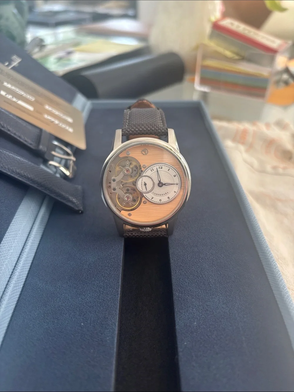 MD Watches “Connemara” Like New, in box with papers
